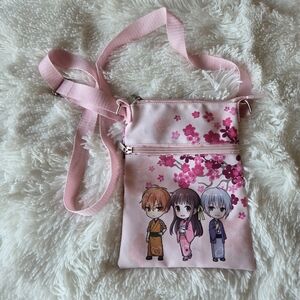 Fruits Basket Character Cherry Blossom Passport Crossbody Bag